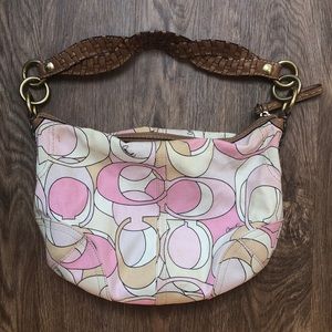 Coach Purse with Brown leather strap